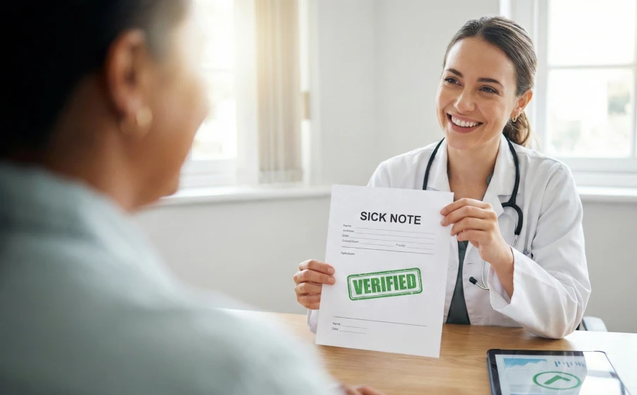 Legally Valid Sick Cert in Ireland